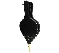 Adfaga Fireplace Bellows Hand Air Blower Manual Fire Starter Tool for Outdoor Camping BBQ Grill Chimney Wood Stove Heat PU Leather Rustic Home Decor Gift (golden tube)