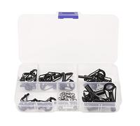 Adfaga Fishing Rod Tip Repair Kit Stainless Steel Ceramic Ring Guide Replacement Parts for Freshwater Saltwater Fishing Enthusiasts Includes 25 Guide Rings 10 Connection Rings 1 St