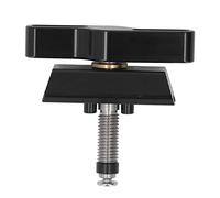 Adfaga Folding Bike Hinge Clamp Aluminum Alloy C Buckle Repair Parts Black Tight Fitting Polished High Strength Lightweight Durable For Folding Bike Accessories Size 64x48mm