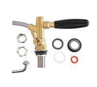 Adfaga G5/8 Chrome Plated Stainless Steel Adjustable Beer Tap Faucet with Full Flow Control for Home Bar Commercial Use Durable Copper Construction Silver Gold Finish (Gold)