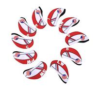 Adfaga Golf Club Headcovers 10PCS Premium Soft Durable Golf Putter Covers Protective Waterproof Club Head Covers for Golfers During Play Travel Royalblue Red 5.31x2.56 Inches (Red)