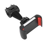 Adfaga Golf Club Phone Holder Adjustable 360 Rotation Golf Swing Trainer Mobile Phone Mount for Recording Golfing Posture Revision Live Streaming ABS Plastic Black Red Clip Size 65 (HRT black and red