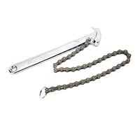 Adfaga Heavy Duty 9 Inch Chain Wrench Adjustable Reversible Ratcheting Pipe Tong Tool Steel Construction with Heat Treatment for Plumbing Oil Filter Removal and Pipe Fitting