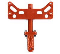 Adfaga Heavy Duty RC Trailer Rack Aluminum Alloy Adjustable Trailer Bracket for SCX6 1/6 Scale RC Cars Truck Accessories (Orange)