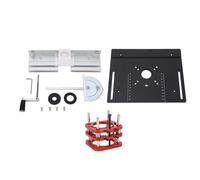 Adfaga Heavy Duty Router Table Lifting System Base Manual 51mm Stroke Height Adjustable Aluminum Alloy Construction for Woodworking Machinery with 64mm to 66mm Motor Diameters