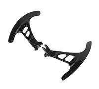 Adfaga High Performance Aluminium Alloy Steering Wheel Shift Paddle Extensions Replacement for GT-R R35 2007-2016 Enhanced Grip Racing Style Paddle Shifters 2PCS Set (Black)