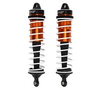 Adfaga High Performance RC Shock Absorbers Aluminum Alloy Adjustable Dampers for ZD Racing MX 07 1/7 Scale RC Truck 2PCS Black Orange