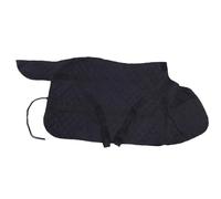 Adfaga Horse Winter Blanket Breathable Adjustable Horse Care Blanket with Quilted Pongee Material for All Season Use Large Tail Flap Dual Front Closures Black