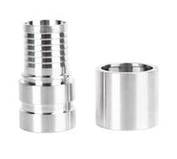 Adfaga Hose Cam and Groove Coupler 304 Stainless Steel 1.5 Inch E Type Male Quick Connector for Hydraulic Systems Industrial Production Water Supply Lines Automation Equipment Auto