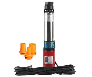 Adfaga Industrial Grade DC12V Submersible Water Pump High Power Single Suction Drive Clean Water Transmission Pump with 2PI10 Meter Wire Stainless Steel Construction 400W 4.5Mpa Pr