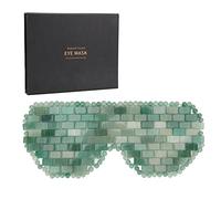 Adfaga Jadestone Eye Pads for Dark Circles Reduction and Skin Rejuvenation Cooling Stone for Nighttime Skincare and Relaxation (Green Aventurine)