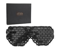 Adfaga Jadestone Eye Pads for Dark Circles Reduction and Skin Rejuvenation Cooling Stone for Nighttime Skincare and Relaxation (Black)