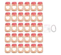 Adfaga Jar Shaped Gift Cards Set 30Pcs Interactive Creative Craft Kit with Sealable Bags Double Sided Tape for Wedding Parties Family Gatherings Classroom Activities Birthday Anniv