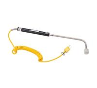 Adfaga K Type Surface Thermocouple Probe Right Angle Handheld Fast Response Temperature Sensor for Industrial Scientific Research Engineering Plastic NR 81533B-50 to 500℃