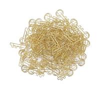 Adfaga Key Shaped Paper Clips 100Pcs Cute Mini Metal Bookmark Clips for Office Home Document Classification Durable Portable Shiny Wear