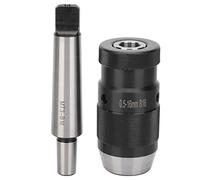 Adfaga Keyless Drill Chuck MT3 B16 Quick Release 0.5 16mm High Precision Durable Morse Taper Chuck for Column Drilling Machine Milling Machine