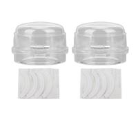 Adfaga Knob Covers Child Safety Lock Protectors Heat Easy Install Reusable Kitchen Appliance Guards for Babies Toddlers Home Use PP Material 2 Pack 6.2x4cm (Transparent)