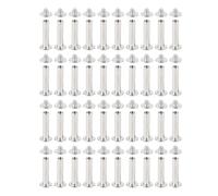 Adfaga Leather Craft Rivets 40 Sets M4 Stainless Steel Round Head Screw Back Nail Studs for DIY Handcraft Clothing Accessories
