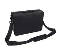 Adfaga Marker Organizer Case Large Capacity 80 Slots Canvas Storage Bag with Portable Handle and Adjustable Shoulder Strap for Artists Students Outdoor Indoor Sketching Black 12.2