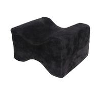 Adfaga Memory Foam Leg Pillow Knee Support Cushion Ergonomic Design for Side Sleepers Nail Salon Massage Black 10 x 8.1 x 5.9 Inches