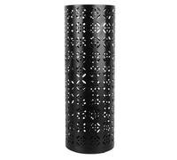 Adfaga Metal Umbrella Holder Stand Proof Hollow Design Umbrella Storage Bin with Copper Pattern for Home Entryway Office Durable Powder Coated Organizer (Medium 31.5x15.75in)