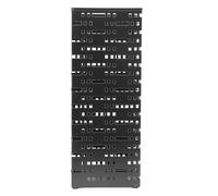 Adfaga Metal Umbrella Stand Durable Standing Umbrella Holder Storage Organizer Bin for Home Office Entryway Black 42x16.5x16.5cm