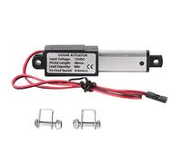 Adfaga Mini Electric Linear Actuator DC12V 30mm Stroke Small Motion Motor for Robotics Smart Home Automation Premium Aluminium Alloy IP54 Grade DIY Project Component (Thrust 90N Speed 9.5mm/s)