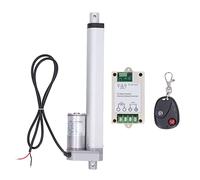 Adfaga Mini Linear Electric Actuator 750N High Thrust 12V DC Motor with Remote Control for Home Automation Robotics Industrial Lifting 200mm Stroke White (Actuator with Controller Remote Control)