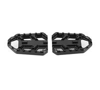 Adfaga Motorcycle Foot Pegs CNC Aluminum Wide Footrest Pedals for DL650 DL1000 VSTROM 650XT 1000XT Black Anodized 85mm x 60mm x 15mm 1 Pair Premium Replacement (Black)
