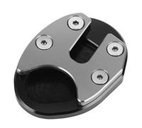 Adfaga Motorcycle Kickstand Enlarger Side Stand Extension Pad Stable Parking Support for Soft Ground Mud SYM MAXSYM TL500 2019 2020 CNC Aluminium Alloy Anodized Anti Rust Durable (Ti Color)