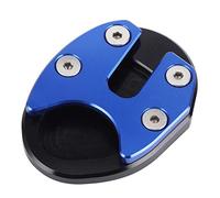 Adfaga Motorcycle Kickstand Enlarger Side Stand Extension Pad Stable Parking Support for Soft Ground Mud SYM MAXSYM TL500 2019 2020 CNC Aluminium Alloy Anodized Anti Rust Durable (Blue)