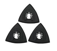 Adfaga Oscillating Multitool Sanding Pad Triangle Quick Release Set Kit 3Pcs ABS Stainless Steel Replacement Sanding Pads for Chicago Craftman Fein