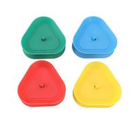 Adfaga Plastic Playing Card Holder 4Pcs Hands Free Poker Card Holder with Spring Design Triangle Card Rack for Adult Teen Family Game Night ABS Material Durable Accessories