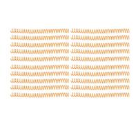Adfaga Plastic Spiral Binding Coils 20Pcs Heavy Duty 19mm Notebook Rings for A4 A5 Documents Durable Binder Spirals Office Supplies 30 Hole Comb Binding (Orange)
