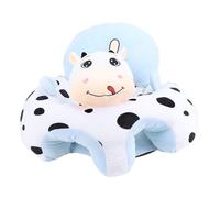 Adfaga Plush Infant Support Seat Soft Comfortable Sitting Chair with Anti Slip Bottom and Handles for Home Learning to Sit Polyester Fiber PP Cotton 1500g 55x55cm