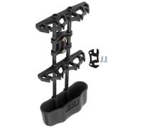 Adfaga Portable 5 Arrow Quiver Buckle Type Bows Holder Box Vibration Absorbing Noise Reducing Archery Equipment for Outdoor Target Black ABS Rubber 11.8x5.5 Inch
