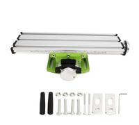 Adfaga Precision Milling Machine Worktable Multifunctional XY Axes Mill Working Table Flexible Drill Press Table for Mini Drill Stand Alloy Steel Construction 310x90MM Workshop Gar