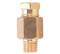 Adfaga Premium Brass Pipe Fitting Straight Through Threaded Connector Heavy Duty Industrial Grade Tube Joint for Plumbing HVAC and Gas Line Applications 4mm 6mm Size Options (PD608)