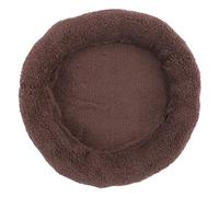 Adfaga Premium Pet Bed for Cats and Dogs Ultra Soft Round Sleeping Nest with Breathable Bubble Velvet Double Filled PP Cotton Stress Relief Cushion for Sleep Comfort (L)