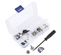 Adfaga Premium Sewing Machine Screw Kit Industrial Grade Stainless Steel Shuttle Shrapnel Needle Plate Presser Foot Bobbin Case Fixing Accessories for Heavy Duty Sewing Machine Mai