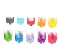 Adfaga Professional 10PCS Hair Clipper Comb Guide Set for Electric Clippers ABS Plastic Hairstyling Limit Combs Accessory with 10 Sizes 1 5mm to 25mm and 10 Color Options