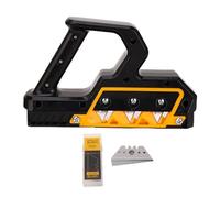 Adfaga Professional 45 Degree Chamfer Plane Woodworking Tool with 10 Replaceable Blades for Drywall Gypsum Board and Wood Trimming Durable ABS Hand Plane for Smooth Precise Edges