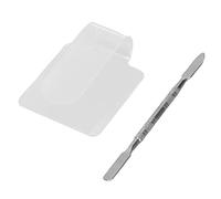Adfaga Professional Acrylic Makeup Palette Cosmetic Mixing Board with Color Mix Stick for Foundation Lipstick Blending Makeup Artists Beauty Enthusiasts Transparent Design