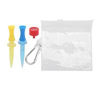 Adfaga Professional Adjustable Golf Tees Set with Level Corrector 6 Height Options Plastic Golf Ball Tees for Training Practice High PC Material 2 Pack