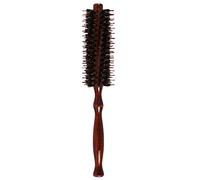 Adfaga Professional Anti Static Wooden Handle Curling Hair Comb Styling Tool with Nylon for Curly Hair Care at Home or Salon 23cm Length