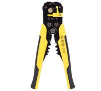 Adfaga Professional Automatic Wire Stripper Crimping Tool Self Adjusting 0.5 2.6mm Cable Stripper Pliers for Electricians Chrome Vanadium Steel 8 Inch Yellow Multifunction Electric