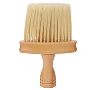 Adfaga Professional Barber Brush Neck Duster with Soft Nylon and Ergonomic Wooden Handle for Hair Removal in Salons and Homes