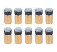 Adfaga Professional Billiard Cue Tips 10Pcs Set High Performance Artificial Leather Screw On Tips for Pool Snooker Players 12mm 13mm Replacement Accessories (12MM)