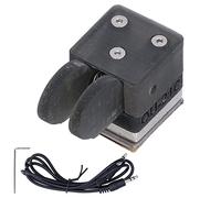 Adfaga Professional CW Key Dual Paddle Morse Code Keyer with Base for Ham Shortwave Operators Black ABS Plastic QU 21C Model