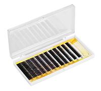 Adfaga Professional False Eyebrow Extensions Looking Individual Fake Eyebrows for Brow Enhancement and Volume Fiber Black 5 8mm 12 Pieces Set